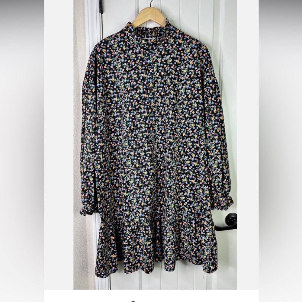 ASOS design curve Floral Print dress cotton